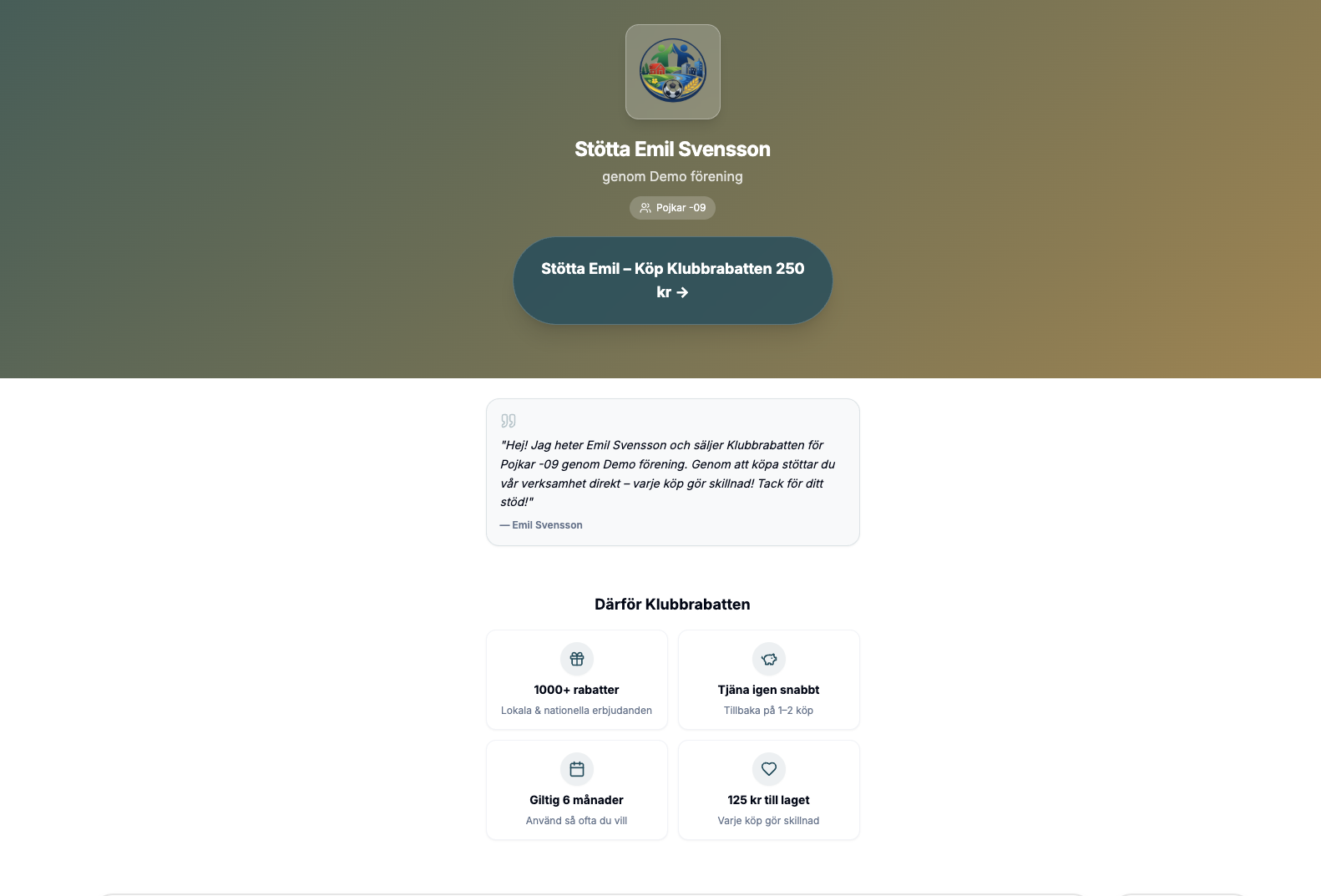 Säljarna delar sin länk